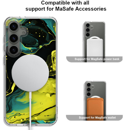 Husa personalizata compatibila Samsung Galaxy S24, MagSafe Atasare Magnetica, Antisoc, Neons and Brights 25