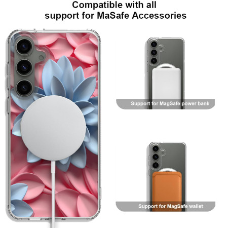 Husa personalizata pentru Samsung Galaxy S23, MagSafe Flower Medley 7