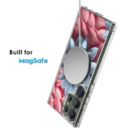 Husa personalizata pentru Samsung Galaxy S24 Ultra, MagSafe Atasare Magnetica, 3D Flower Medley 7