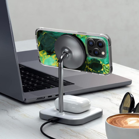 Husa personalizata compatibila Apple iPhone 15 Plus, MagSafe Atasare Magnetica, Antisoc, Neons And Brights 9