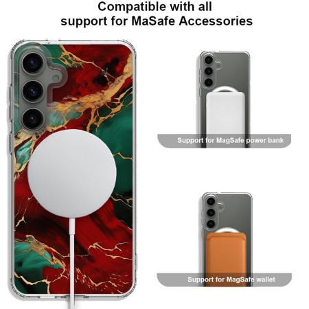 Husa personalizata compatibila Samsung Galaxy S24, MagSafe Atasare Magnetica, Antisoc, Brights 37