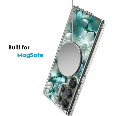 Husa personalizata pentru Samsung Galaxy S23 Ultra, MagSafe Atasare Magnetica, 3D Flower Medley 8
