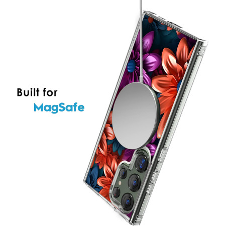 Husa personalizata pentru Samsung Galaxy S24 Ultra, MagSafe Atasare Magnetica, 3D Flower Medley 14