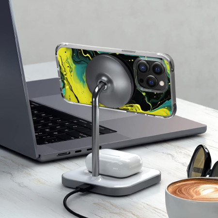 Husa personalizata compatibila Apple iPhone 14 Plus, MagSafe Atasare Magnetica, Antisoc, Neons And Brights 25