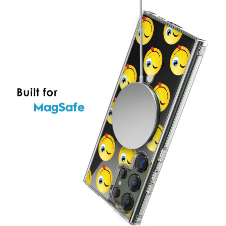 Husa personalizata pentru Samsung Galaxy S24 Ultra, MagSafe Atasare Magnetica, Winking Face With Tongue