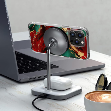 Husa personalizata compatibila Apple iPhone 13 Pro, MagSafe Atasare Magnetica, Antisoc, Neons And Brights 37