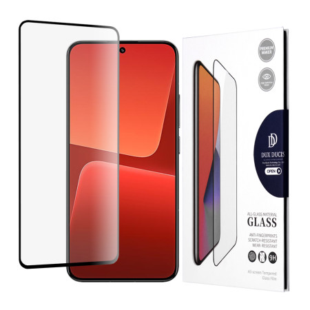 Folie sticla securizata compatibila cu Samsung Galaxy A54, HTPMAG DD, 9D, Full Glue, Negru