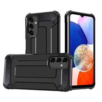 Husa Hybrid Armor compatibila cu Samsung Galaxy A14, GProtect, Negru 