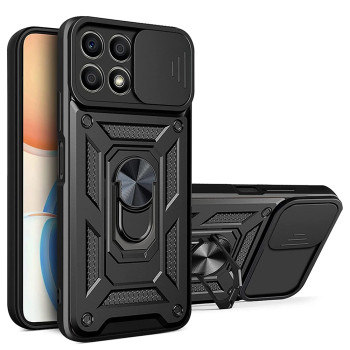 Husa telefon compatibila Honor X8a, CamShield Privacy, Tech-H, Negru
