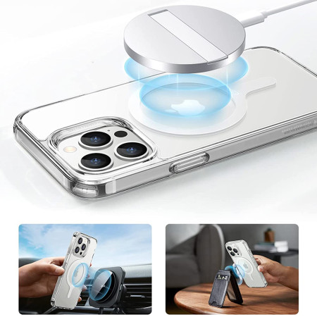 Adaptor Magnetic HaloLock compatibil cu functia MagSafe 360, Alb