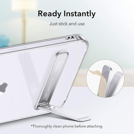 Suport de telefon ESR cu unghiuri ajustabile, orizontal si vertical, Silver