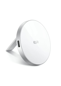 Incarcator ESR Wireless HaloLock compatibil MagSafe cu Suport, Alb