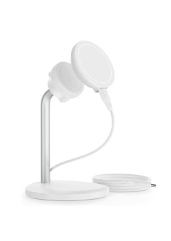 Incarcator Wireless ESR HaloLock Shift, Pad Stand Magnetic detasabil compatibil MagSafe Alb 