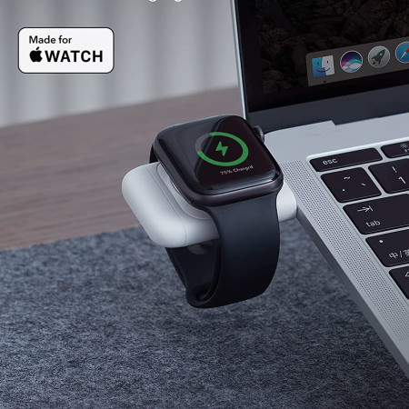 Incarcator Wireless Portable pentru Apple Watch, AirPods Pro 2, Fast Charging, Alb