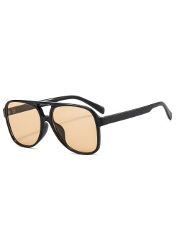 Ochelari de Soare cu protectie UV cu Lentile Polarizate PC (98061), Aviator, Negru
