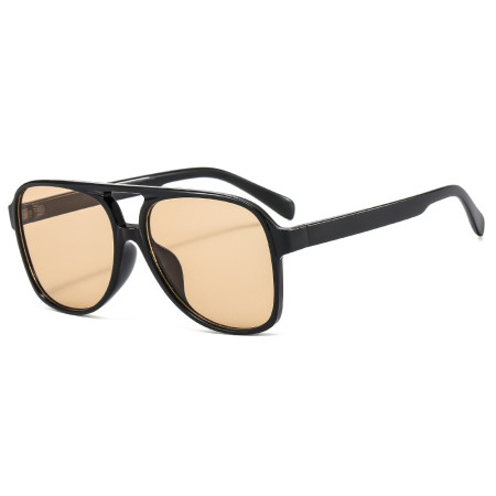 Ochelari de Soare cu protectie UV cu Lentile Polarizate PC (98061), Aviator, Negru