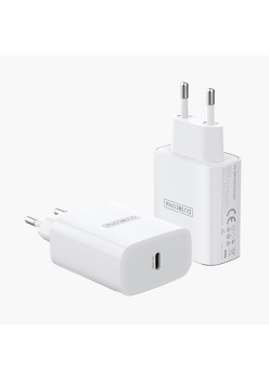 Incarcator retea Duzzona Type-C Fast Charging pentru iPhone / iPad, 20W, Alb