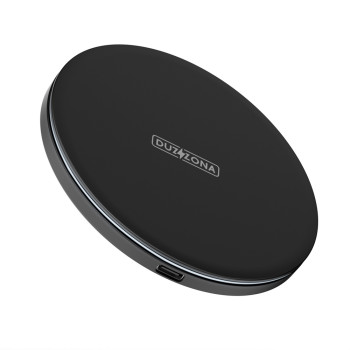Incarcator Wireless Duzzona pentru Phones si AirPods, cu Cable Type-C, 1m, 15W, Negru