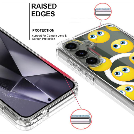 Husa personalizata pentru Samsung Galaxy S24, MagSafe Atasare Magnetica, Rolling eyes