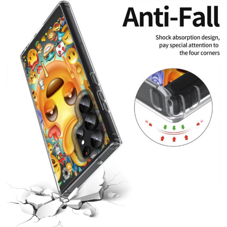 Husa personalizata pentru Samsung Galaxy S23 Ultra, MagSafe Atasare Magnetica, Emoji Baby Face