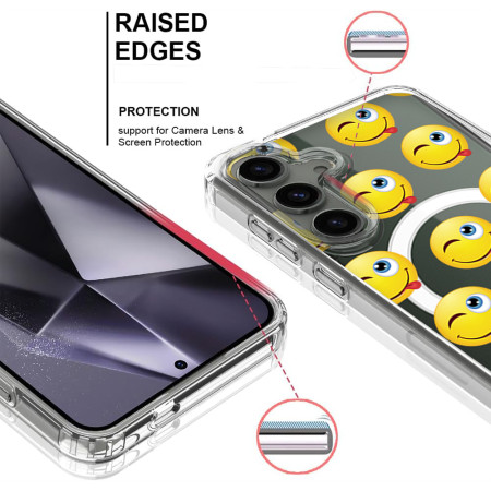 Husa personalizata pentru Samsung Galaxy S24, MagSafe Atasare Magnetica, Winking Face With Tongue