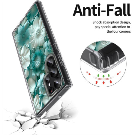 Husa personalizata pentru Samsung Galaxy S23 Ultra, MagSafe Atasare Magnetica, 3D Flower Medley 8