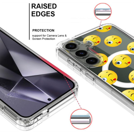 Husa personalizata pentru Samsung Galaxy S24, MagSafe Atasare Magnetica, Fata Afectiune
