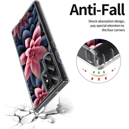 Husa personalizata pentru Samsung Galaxy S24 Ultra, MagSafe Atasare Magnetica, 3D Flower Medley 15