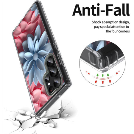 Husa personalizata pentru Samsung Galaxy S24 Ultra, MagSafe Atasare Magnetica, 3D Flower Medley 7