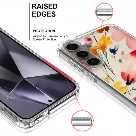 Husa personalizata compatibila Samsung Galaxy S23, MagSafe Atasare Magnetica, Antisoc, Model Floral 2