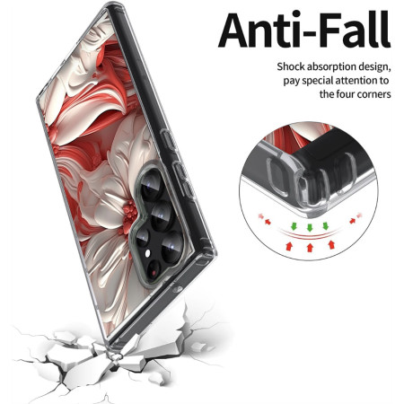 Husa personalizata pentru Samsung Galaxy S23 Ultra, MagSafe Atasare Magnetica, 3D Flower Medley 12
