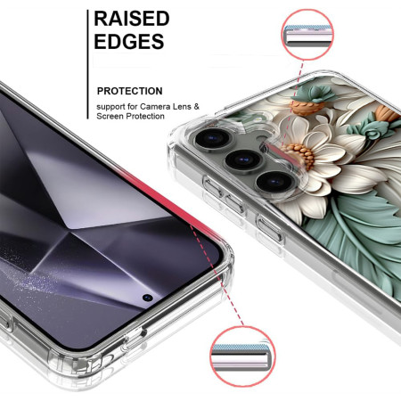 Husa personalizata pentru Samsung Galaxy S24, MagSafe Flower Medley 4