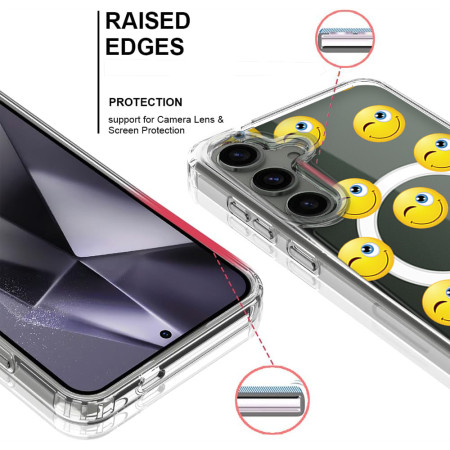 Husa personalizata pentru Samsung Galaxy S23, MagSafe Atasare Magnetica, Winking Face