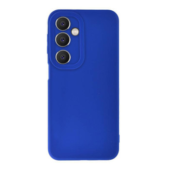 Husa Silicon Samsung Galaxy A14, Soft Matt, Protectie Camera Foto, Albastru