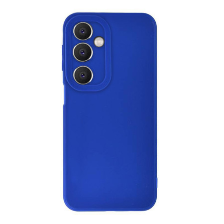 Husa Silicon Samsung Galaxy A14, Soft Matt, Protectie Camera Foto, Albastru