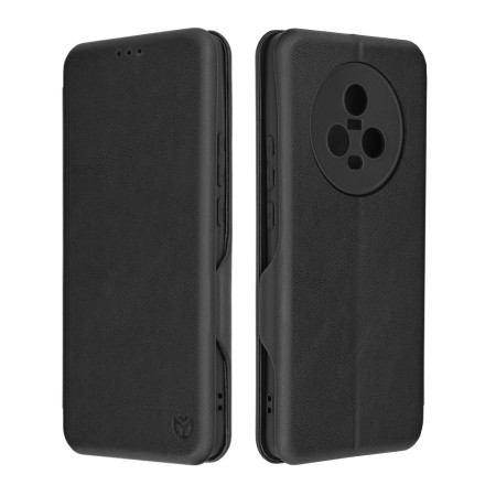 Husa tip carte Honor Magic 5 Techsuit, Inchidere Magnetica, Negru