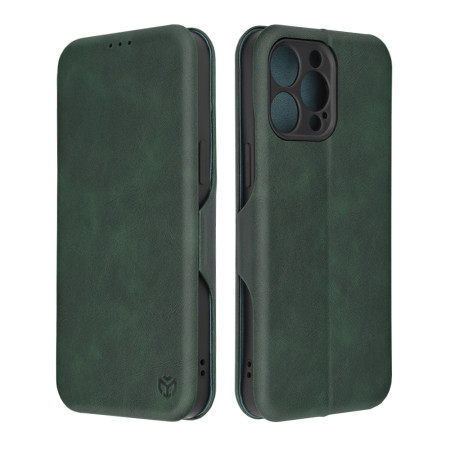 Husa tip carte Apple iPhone 14 Pro Max Techsuit, Inchidere Magnetica, Verde