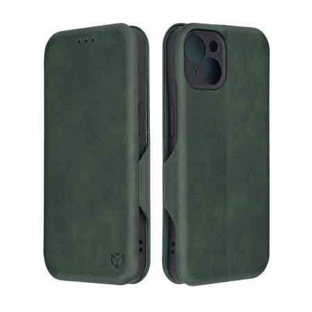 Husa tip carte Apple iPhone 14 Techsuit, Inchidere Magnetica, Verde