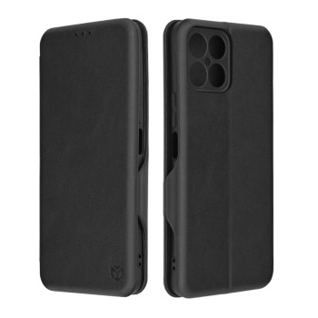Husa tip carte pentru Honor X8 4G Techsuit, Inchidere Magnetica, Negru