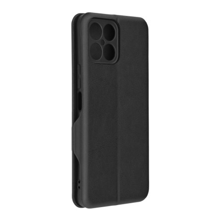 Husa tip carte pentru Honor X8 4G Techsuit, Inchidere Magnetica, Negru