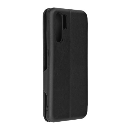 Husa tip carte Huawei P30 Pro Techsuit, Inchidere Magnetica, Negru