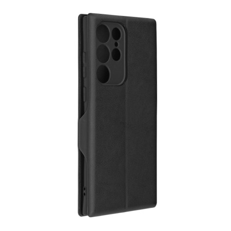 Husa tip carte Samsung Galaxy S22 Ultra Techsuit, Inchidere Magnetica, Negru