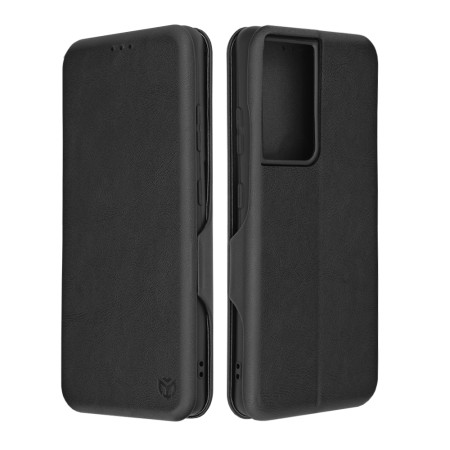 Husa tip carte Samsung Galaxy S21 Ultra Techsuit, Inchidere Magnetica, Negru