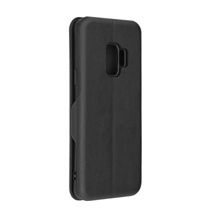 Husa tip carte Samsung Galaxy S9 Techsuit, Inchidere Magnetica, Negru