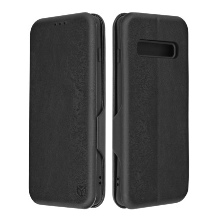 Husa tip carte Samsung Galaxy S10 Techsuit, Inchidere Magnetica, Negru