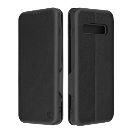 Husa tip carte Samsung Galaxy S10 Plus Techsuit, Inchidere Magnetica, Negru