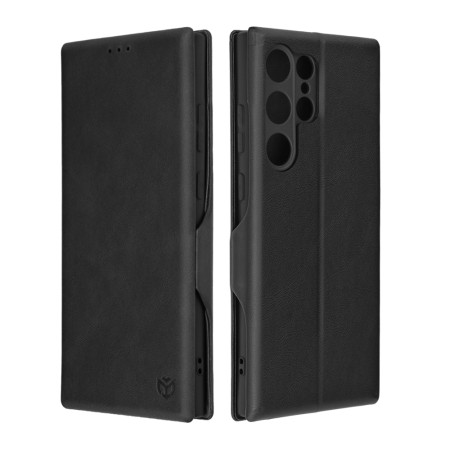 Husa tip carte Samsung Galaxy S23 Ultra Techsuit, Inchidere Magnetica, Negru