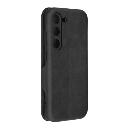 Husa tip carte Samsung Galaxy S23 Techsuit, Inchidere Magnetica, Negru