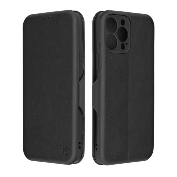 Husa tip carte pentru Apple iPhone 13 Pro Max Techsuit, Inchidere Magnetica, Negru
