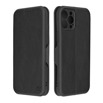 Husa tip carte pentru Apple iPhone 12 Pro Max Techsuit, Inchidere Magnetica, Negru
